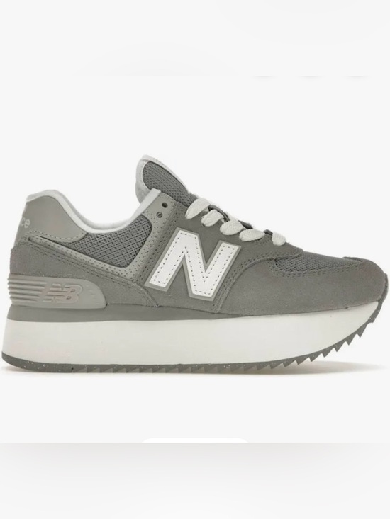 New Balance Shoes - New Balance Women's Gray Suede & Mesh Platform Sneaker